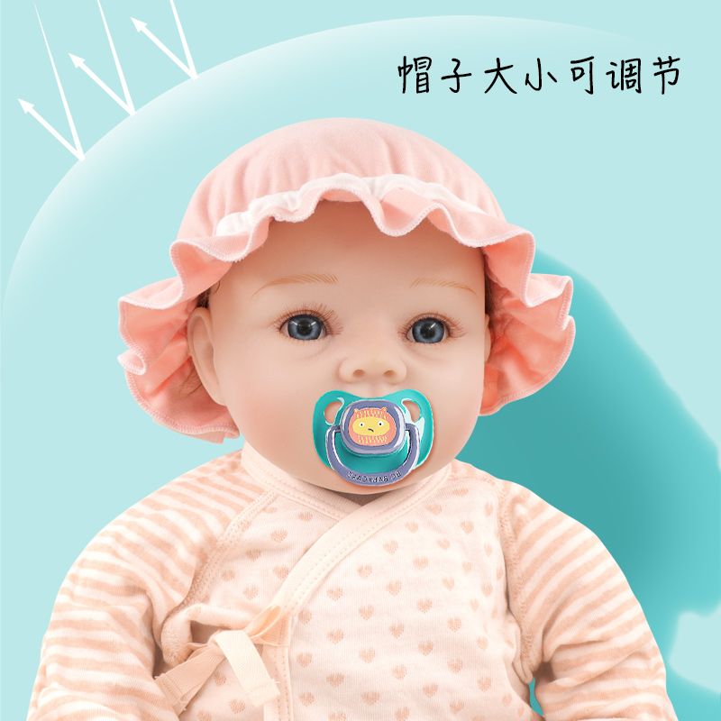 婴儿帽子夏季薄款女宝宝遮阳帽3-6个月新生儿纱布春秋公主胎帽1岁