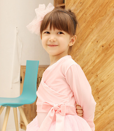 韩国正品儿童练功服装演出舞蹈长袖外套女孩宝宝芭蕾舞小坎罩衫01