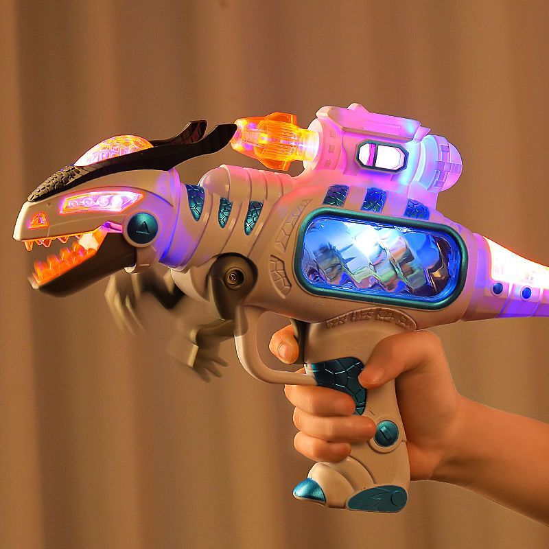 玩具枪男孩儿童恐龙电动冲锋声光音乐仿真手枪宝宝2-3岁6生日礼物