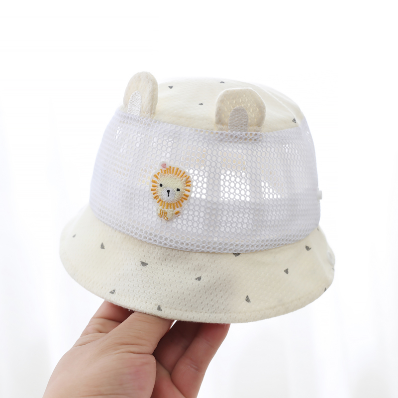 急速发货婴儿出门外出帽子遮阳夏季薄款新生儿帽0一6月宝宝防晒帽