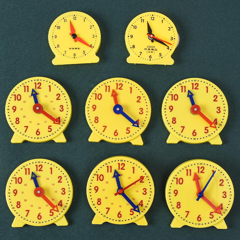 钟表模WJZBMX氏具型儿童蒙数学时钟认知教具学小学识生一年级学习