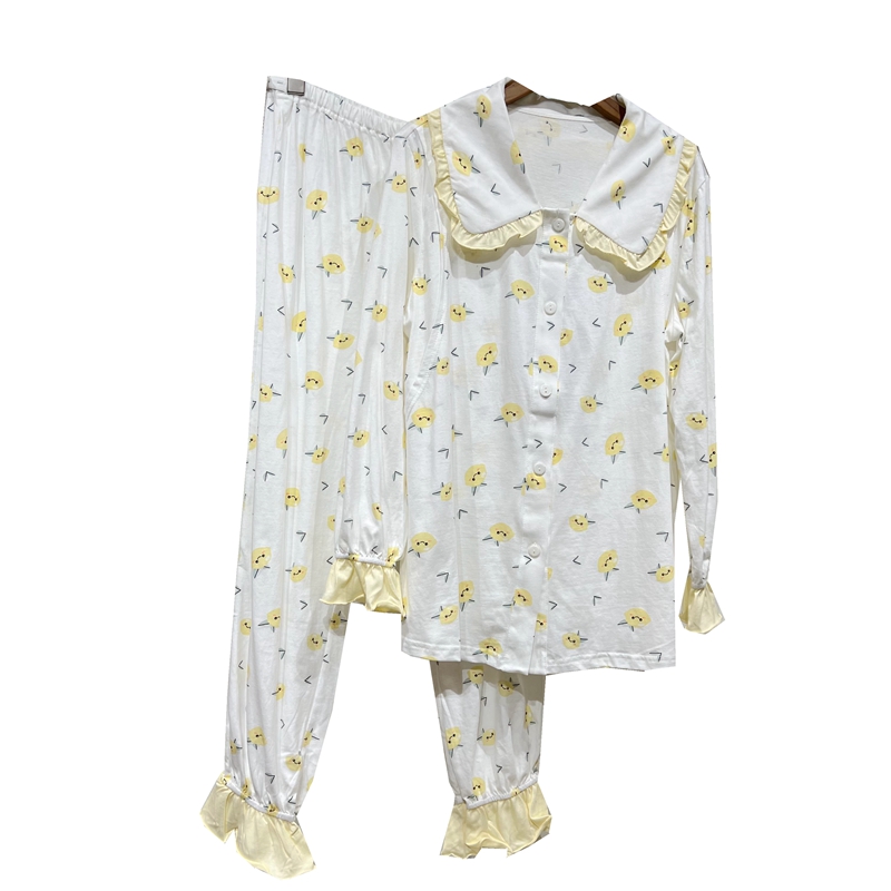 孕之彩春夏薄款纯棉哺乳月子服家居服孕妇睡衣套装喂奶YBT191229