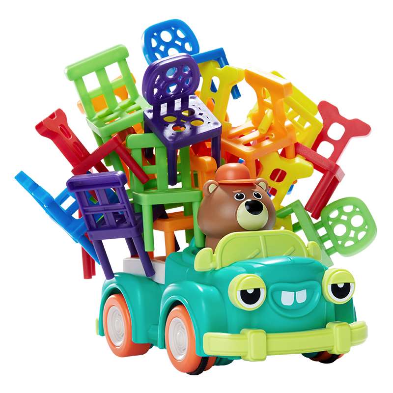 贝恩施儿童叠小椅子叠高叠叠乐搭高大力士积木堆平衡宝宝益智玩具