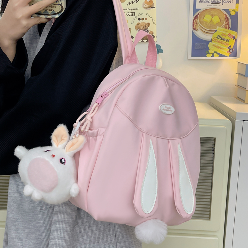 高颜值可爱兔耳朵双肩包女小号女孩儿童小书包出游旅行学生小背包