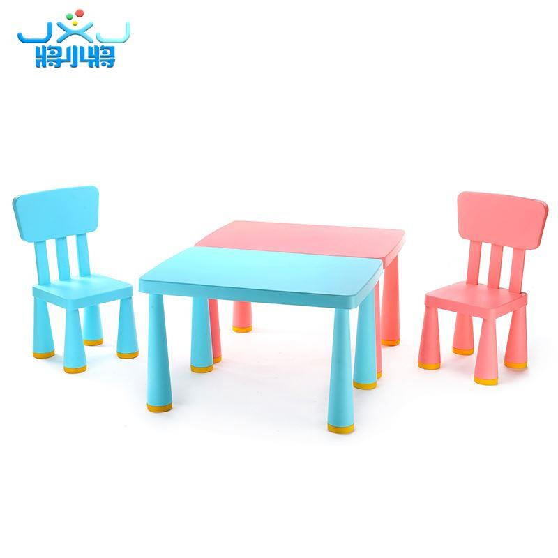 儿童桌子椅子宝玩桌椅子幼儿具园ZL-20桌套装学习宝课桌椅塑椅料
