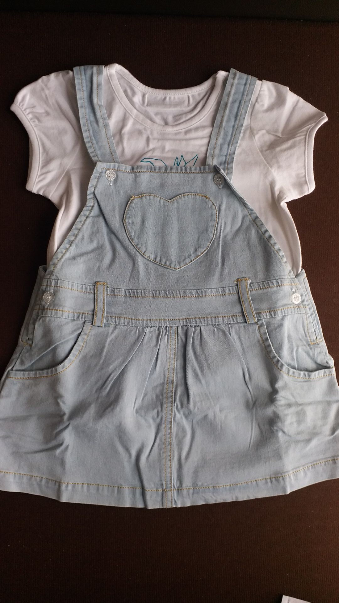 二折丽婴十八坊女童4038夏装宝宝衣服婴儿短袖背带裙子套装外出服