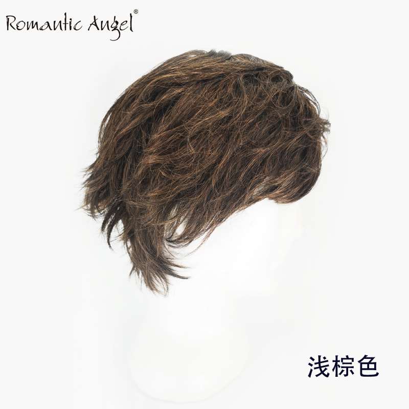 新款韩版风格年轻男士假发头套个性非主流中年男假发头套发短卷发