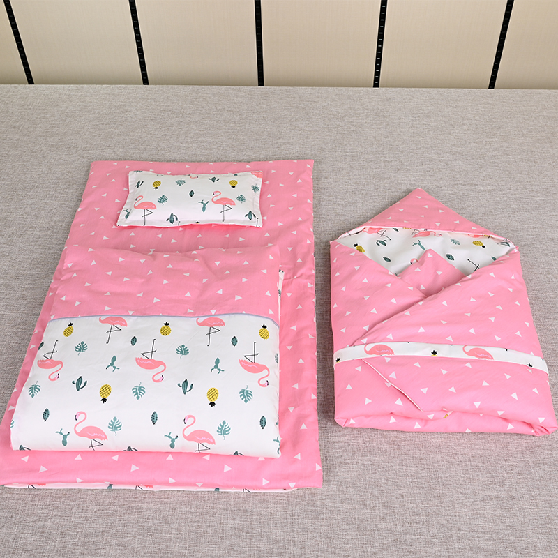 纯棉新生儿婴儿宝宝被褥套装幼儿园被子三件套婴儿床垫被床褥棉花