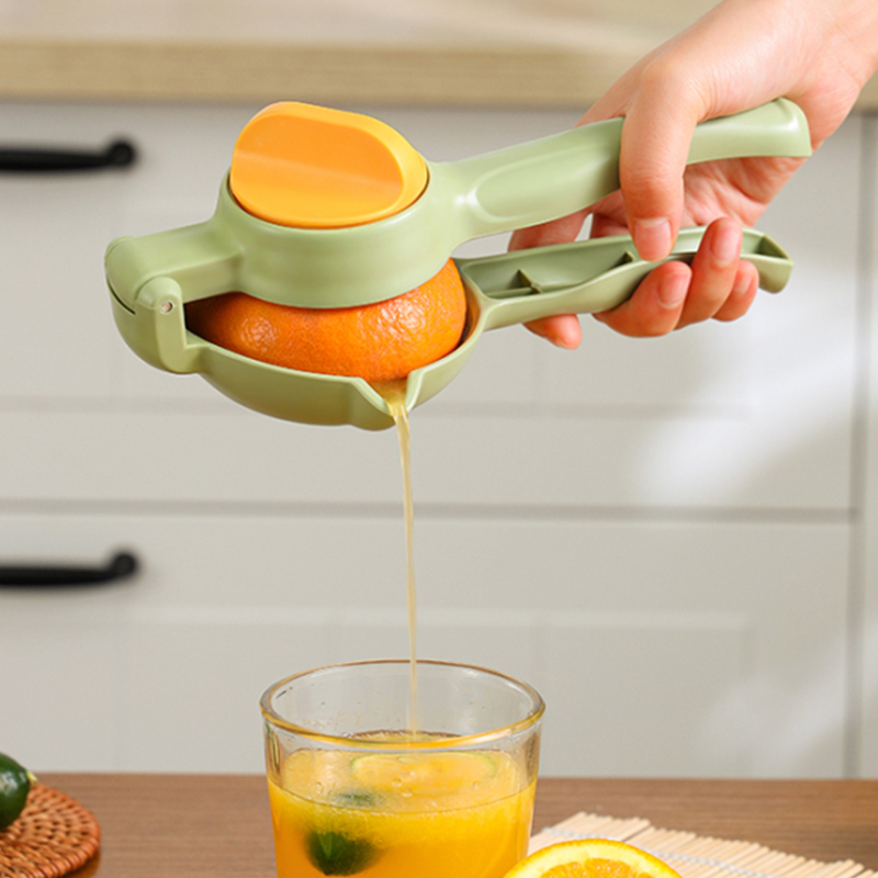 手动榨汁器橙子小型便携摆摊挤压器水果汁分离压汁机柠檬夹压榨器