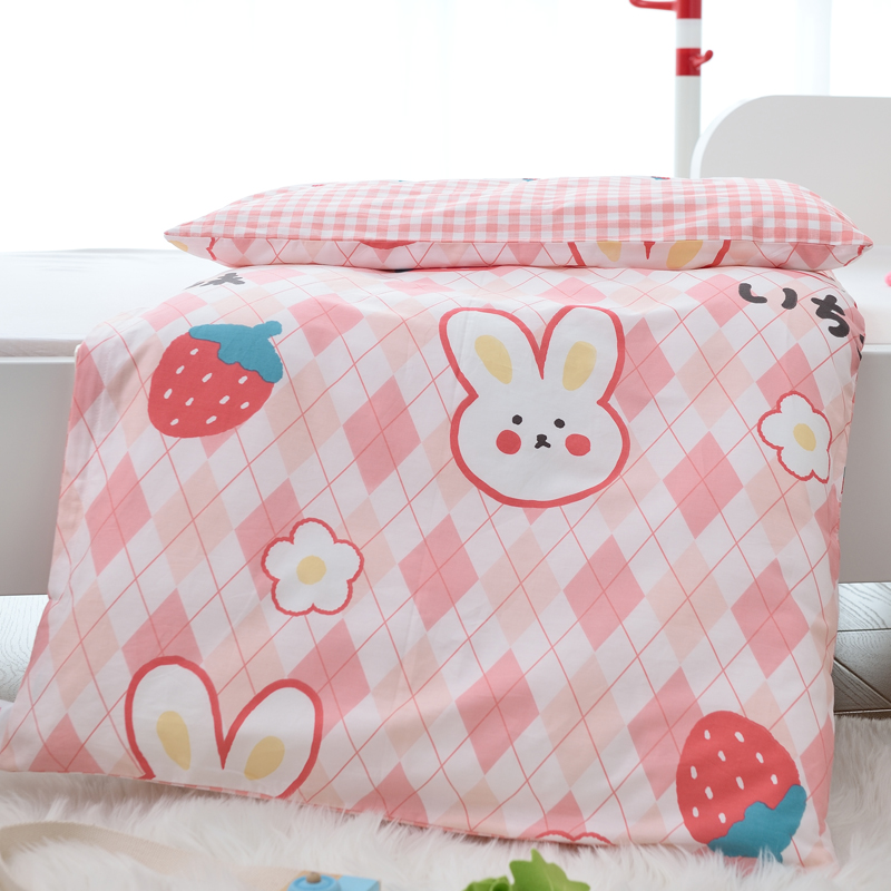 婴儿床垫幼儿园棉花褥子垫被套含芯午睡儿童床褥可拆洗宝宝床垫褥
