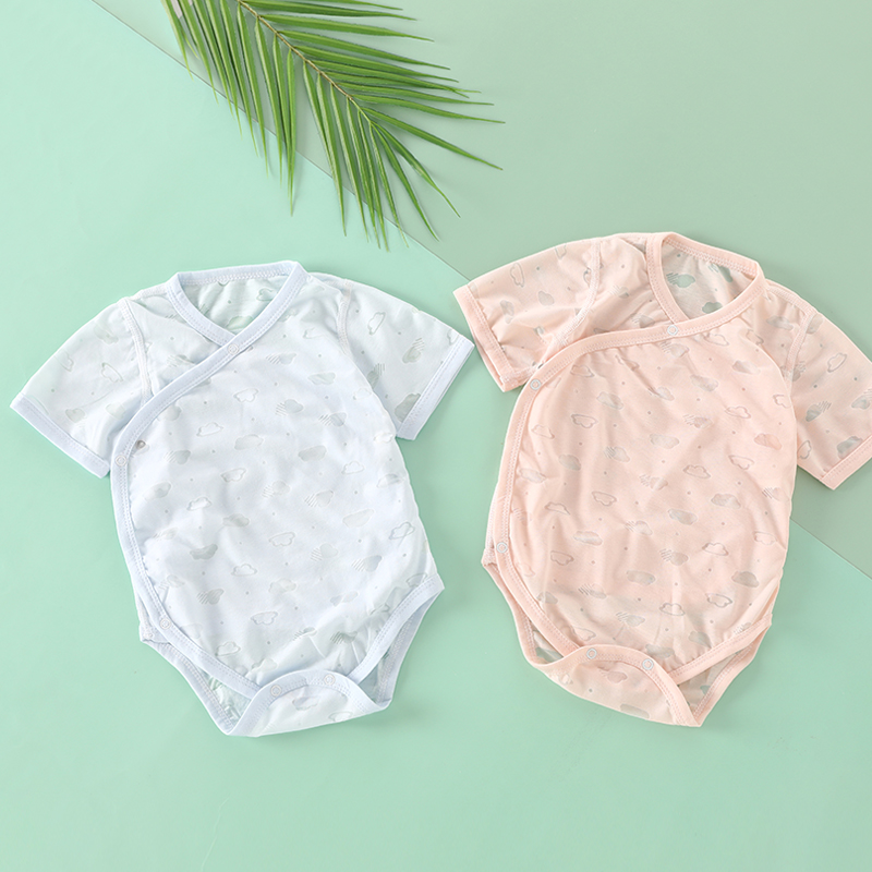 新品婴儿短袖包屁衣夏季新生儿衣服包括宝宝夏装男宝女宝三角哈衣