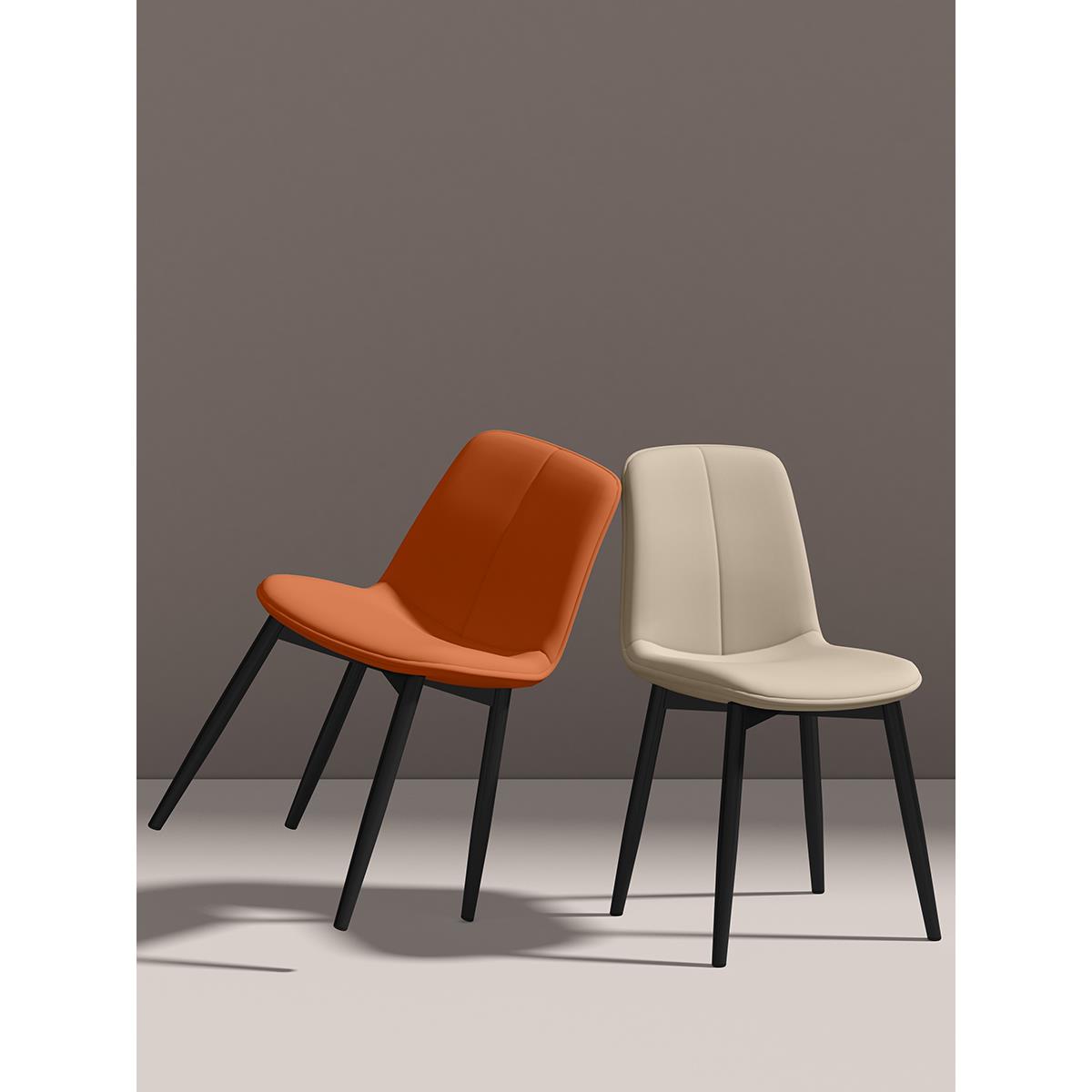 餐椅家用北欧现代简约椅子靠背铁艺轻奢餐厅餐桌椅咖啡椅酒店凳子