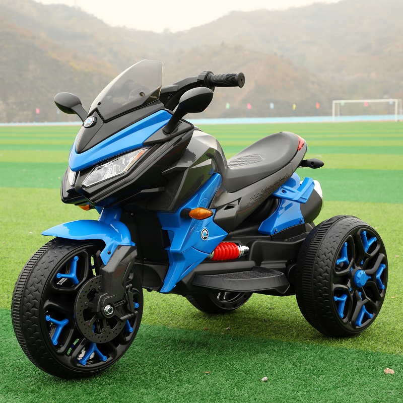 新款儿童电动摩托车三轮车小孩玩具男女宝宝电瓶双驱动童车大号可