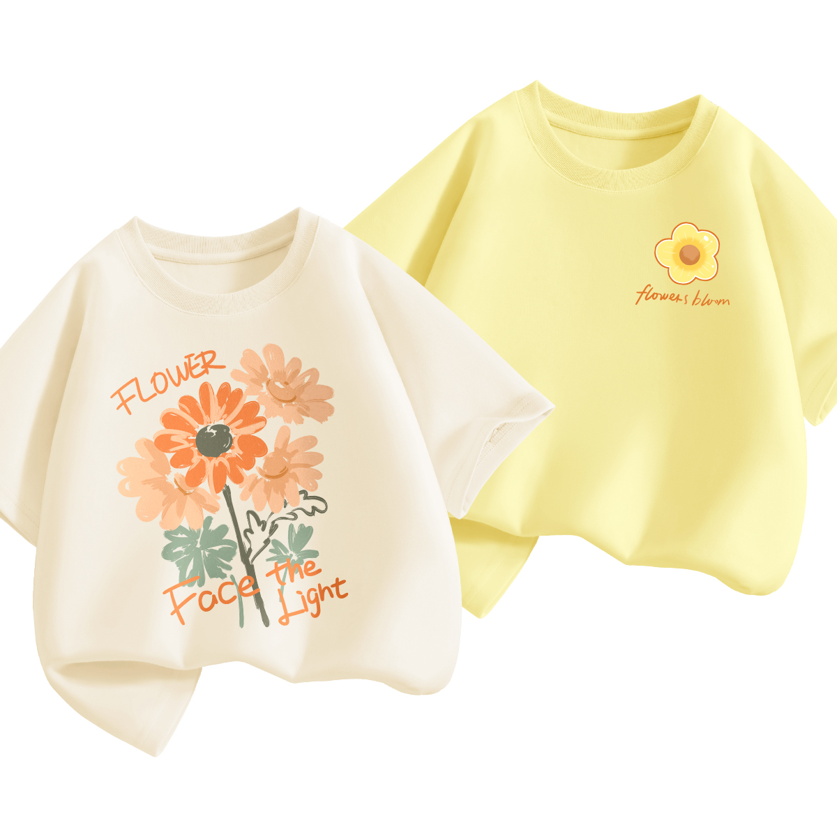 拉夏贝尔女童夏季短袖2024新款童装夏装纯棉衣服洋气儿童半袖t恤