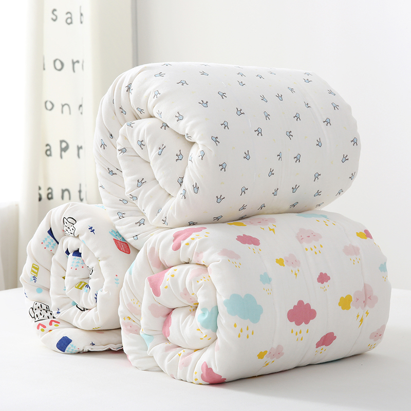 婴儿被褥子儿童拼接床床垫可定制新生儿宝宝盖被棉花被褥垫春夏薄