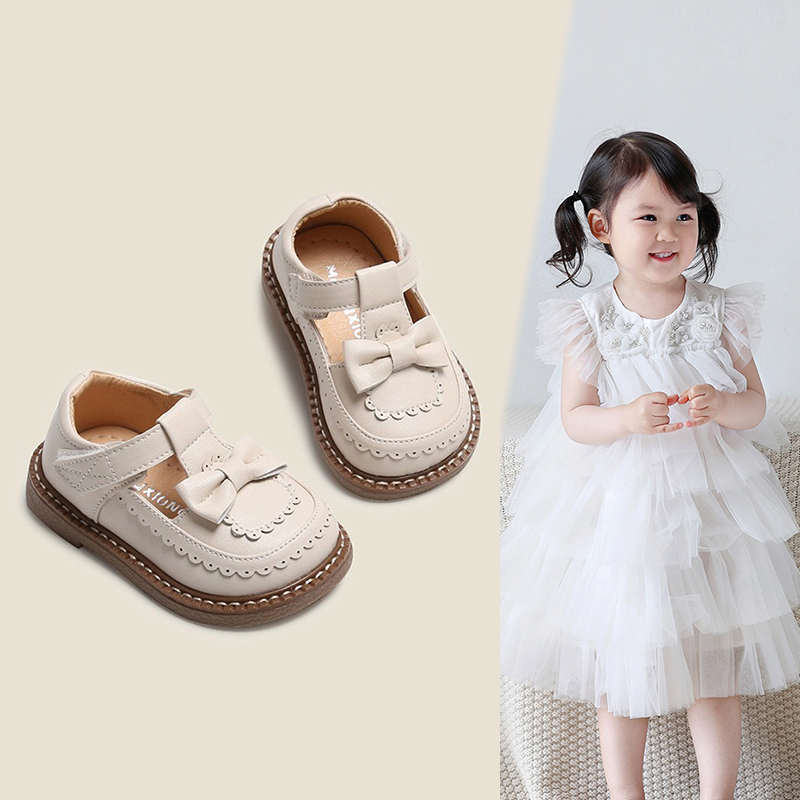 春秋新款1-3岁女宝宝公主单鞋女童软底学步鞋子一岁婴儿小皮鞋