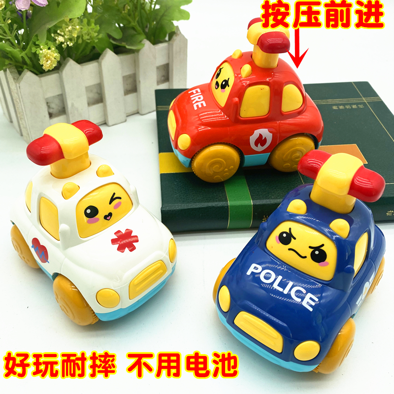 儿童玩具车模型男孩惯性卡通小汽车按压回力2女婴儿宝宝玩具1-3岁