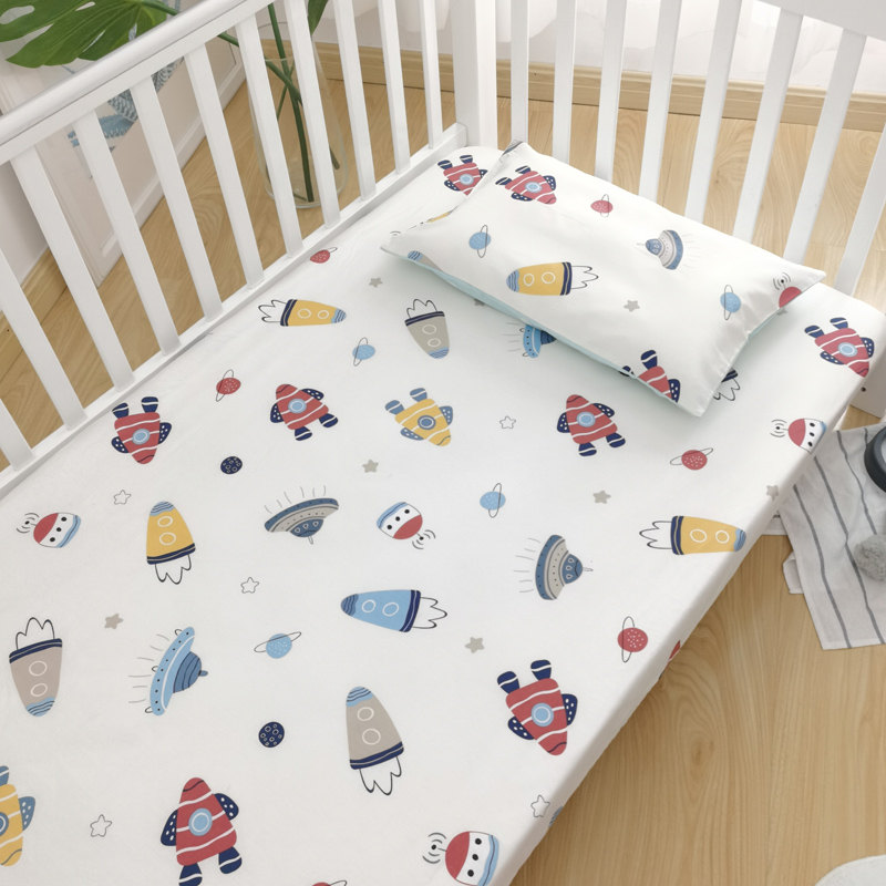 纯棉儿童床罩婴幼儿a宝宝婴儿床婴儿床床笠床垫套定制拼接床类单