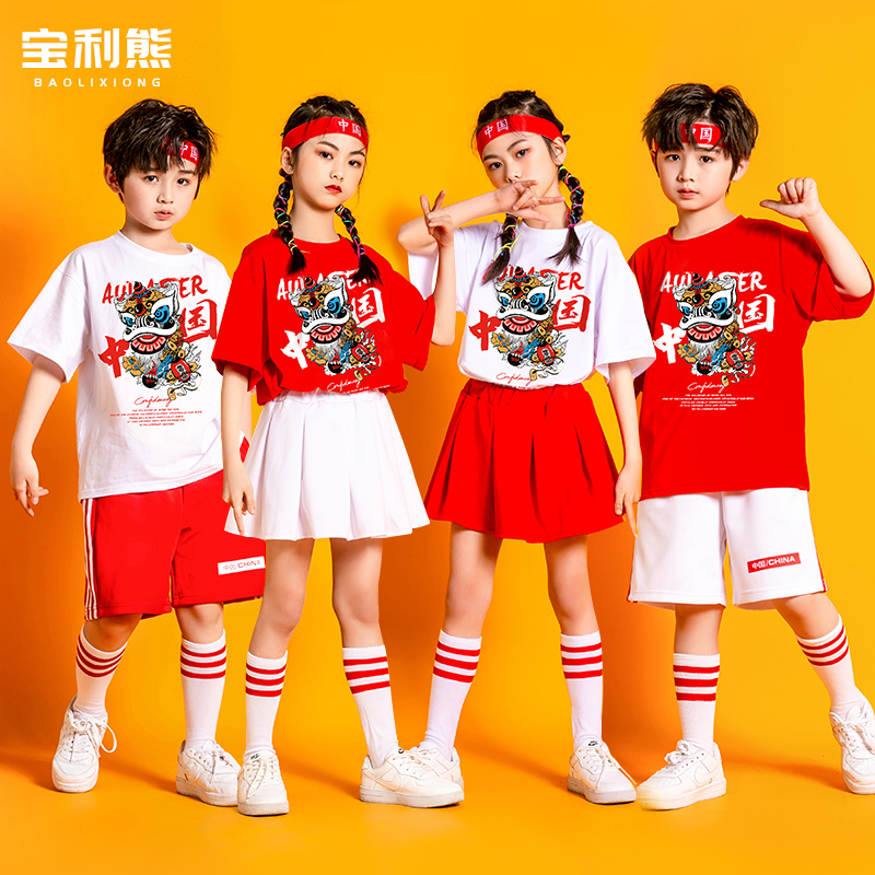 六一儿童表演服中国风幼儿园舞蹈服小学生啦啦队运动会演出服套装
