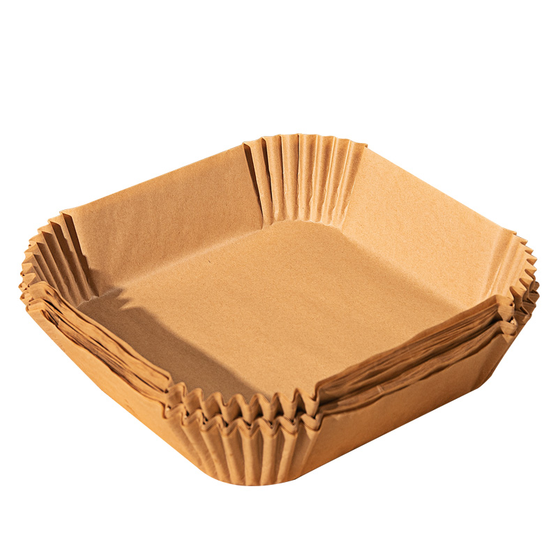 推荐空气炸锅专用纸方形家用吸油纸托食品级硅油纸盘烧烤烘焙纸垫