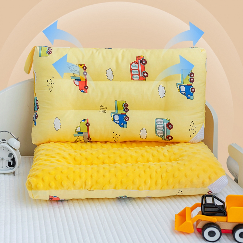 儿童安抚枕头幼儿园枕芯6个月2-3岁以上10宝宝纯棉定型婴儿豆豆枕