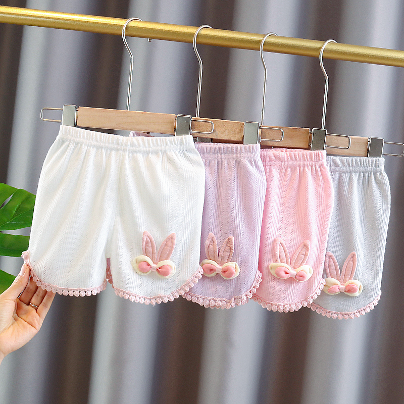 短裤女童夏装新款婴儿1-2-3岁0小宝宝纯棉大裤头夏季薄款外穿裤子