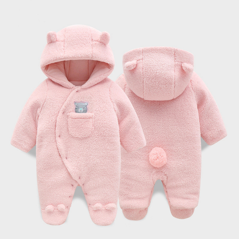婴儿连体衣服秋冬季外出抱衣加厚0两-外穿1一男2二女宝宝三周岁半