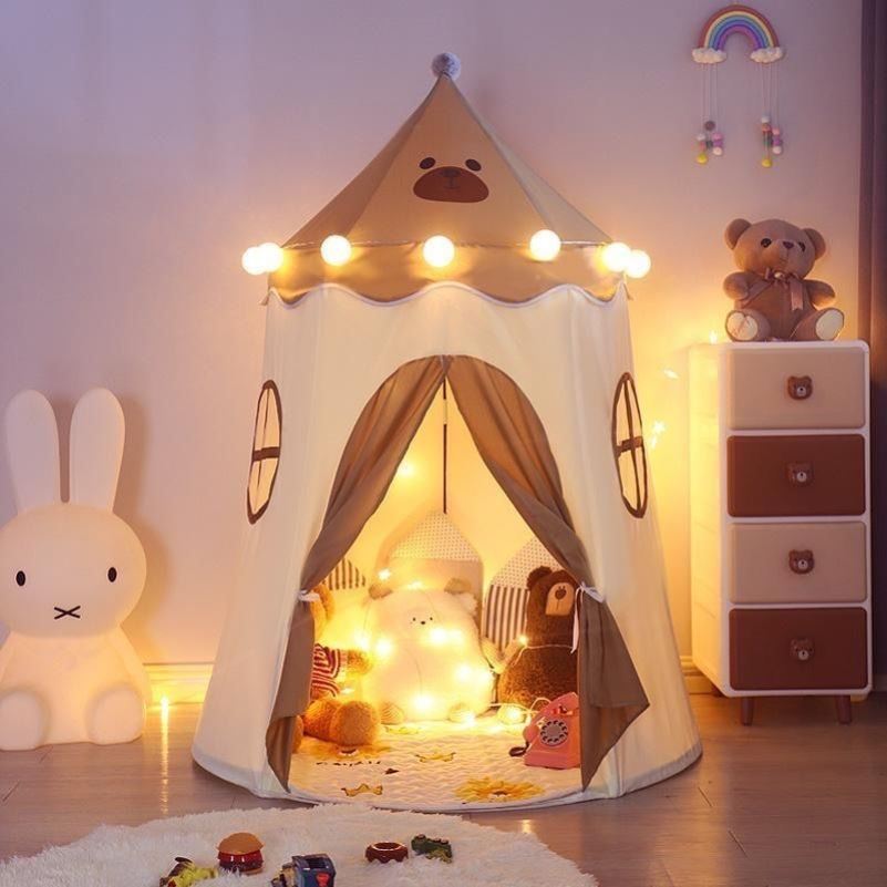 儿童帐篷室内家用游戏屋男孩女孩公主城堡玩具屋小房子宝宝蒙古包