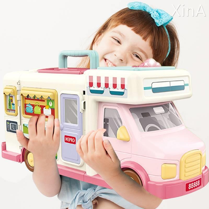 过家家女孩娃娃屋男女3-12岁益智玩具2宝宝生日礼物儿童旅行房车4