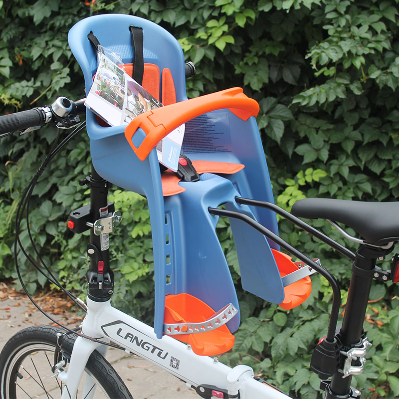polisport折叠山地旅行自行车脚踏可调前置塑料儿童安全座椅宝宝