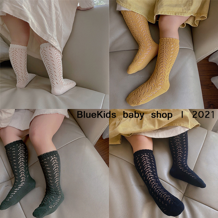 女童西班牙中筒袜子 婴儿宝宝镂空网眼袜子男女儿童袜子夏季薄款