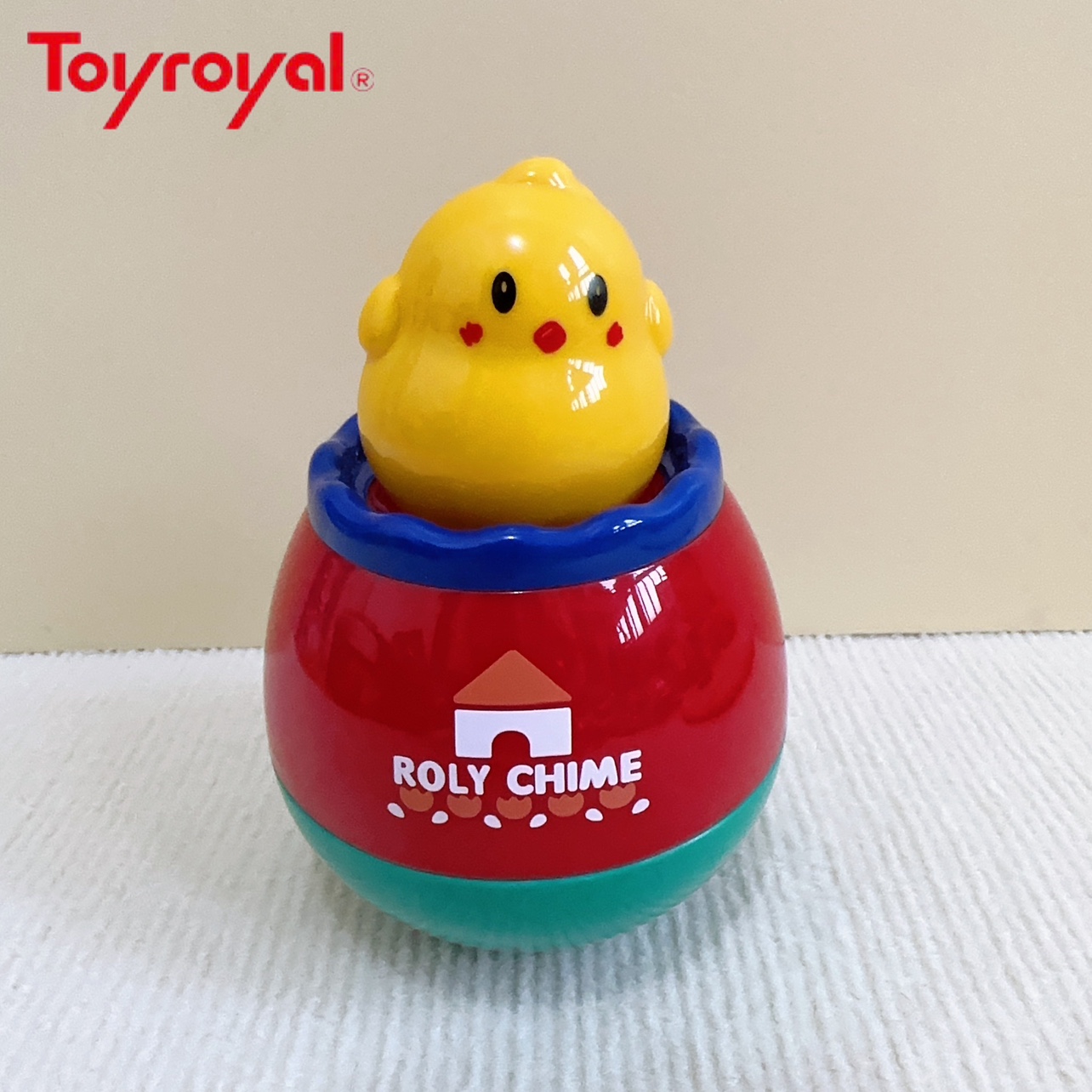 Toyroyal小鸡不倒翁玩具宝宝婴儿音乐安抚早教益智6-12月日本皇室