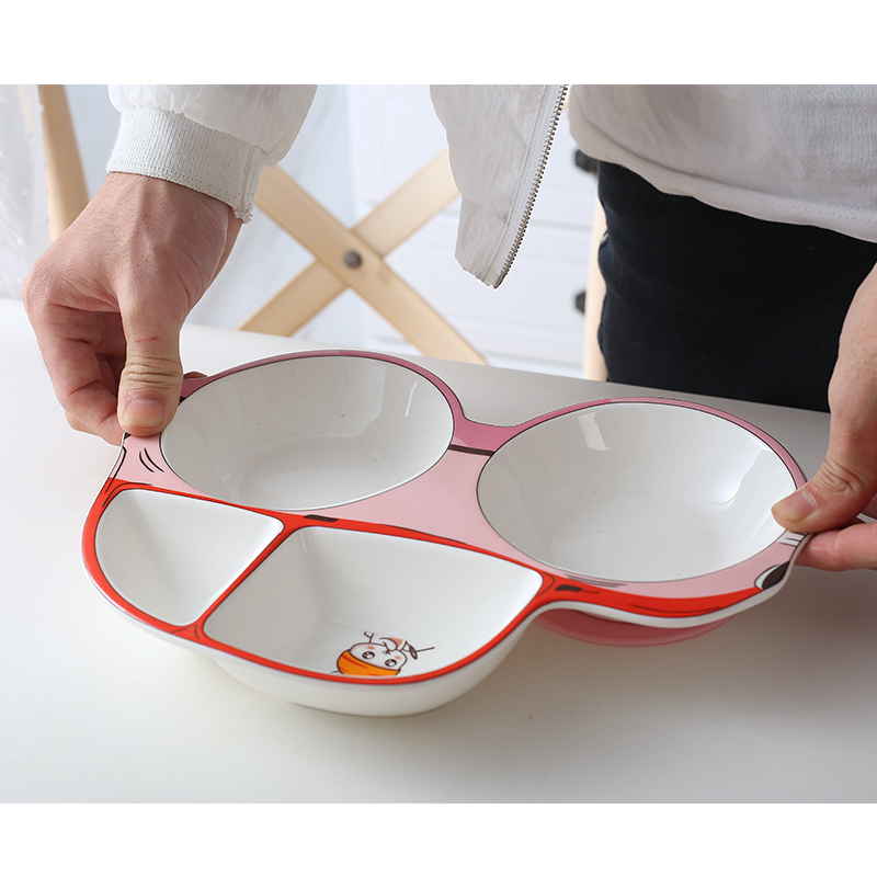 儿童碗宝宝碗吸盘贴固定强力训练碗婴儿碗餐具餐垫防摔防滑吸盘贴