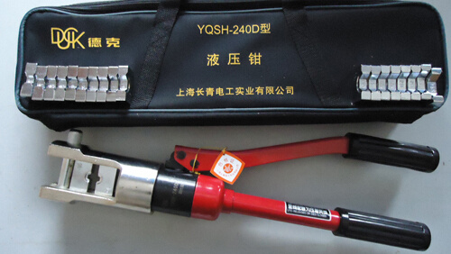 定制上海长青电力科技生产德克牌YQSH-240D液压钳压线钳（16-240m