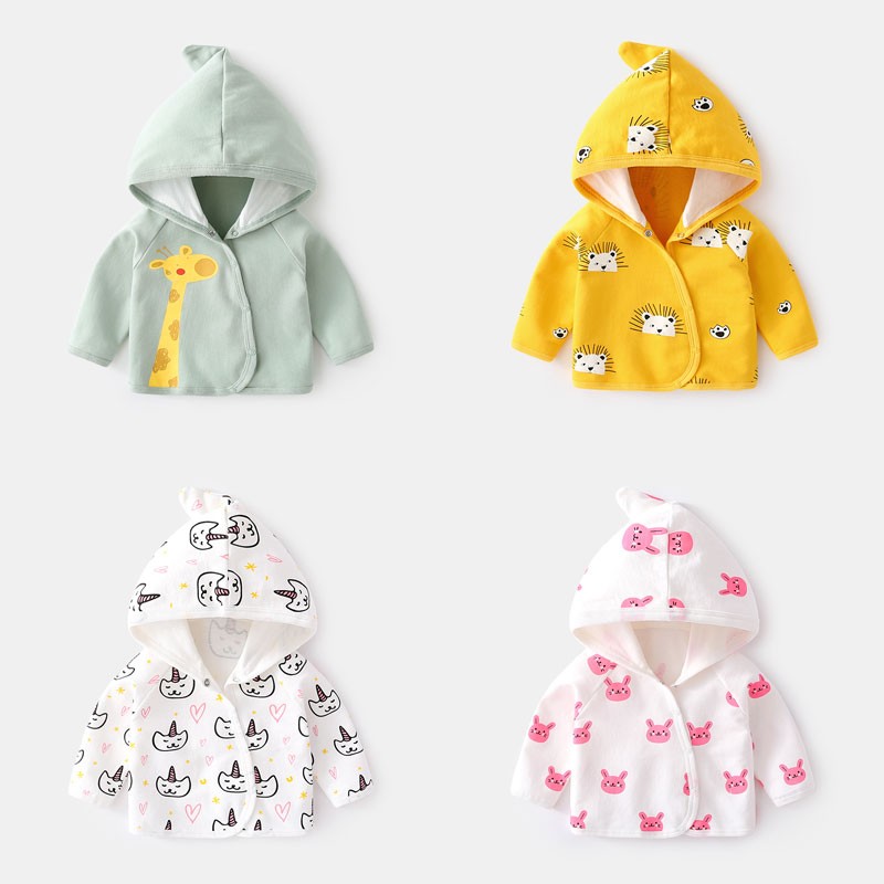日本婴儿外套可爱超萌春秋季婴幼儿薄款衣服男女童宝宝早秋装上衣