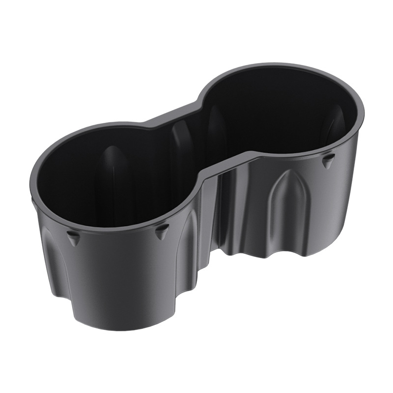 适用特斯拉Model3Y圆形杯槽套 中控卡槽固定限位器 车用水杯架