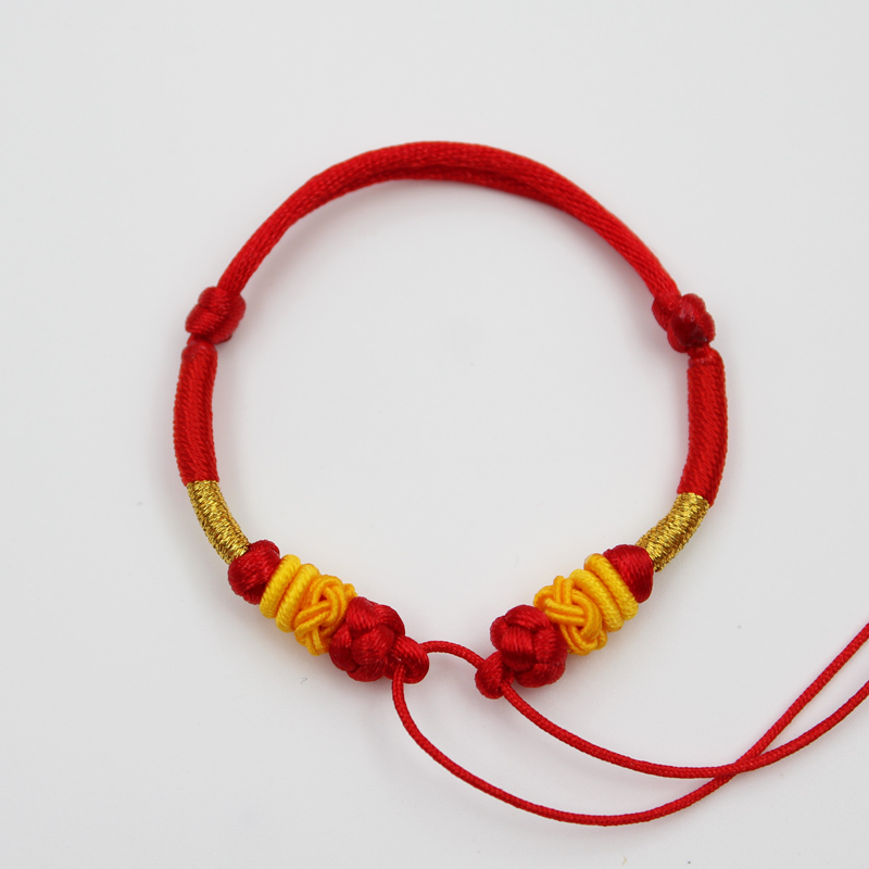 宝宝半成品手绳可穿珠原创设计婴儿童红绳子手链转运珠手绳可调节