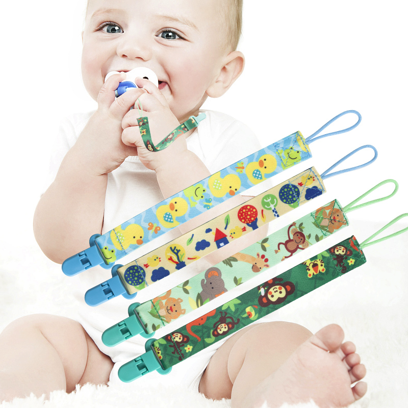 玩具安抚奶嘴链子宝宝牙胶防掉链安全夹婴儿防丢绳磨牙棒放挂绳