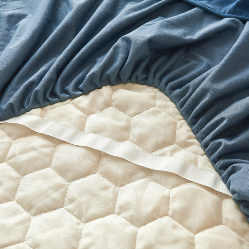 加厚牛奶绒床裙单件冬季婴儿法兰绒夹棉带裙边床笠防滑珊瑚绒床罩