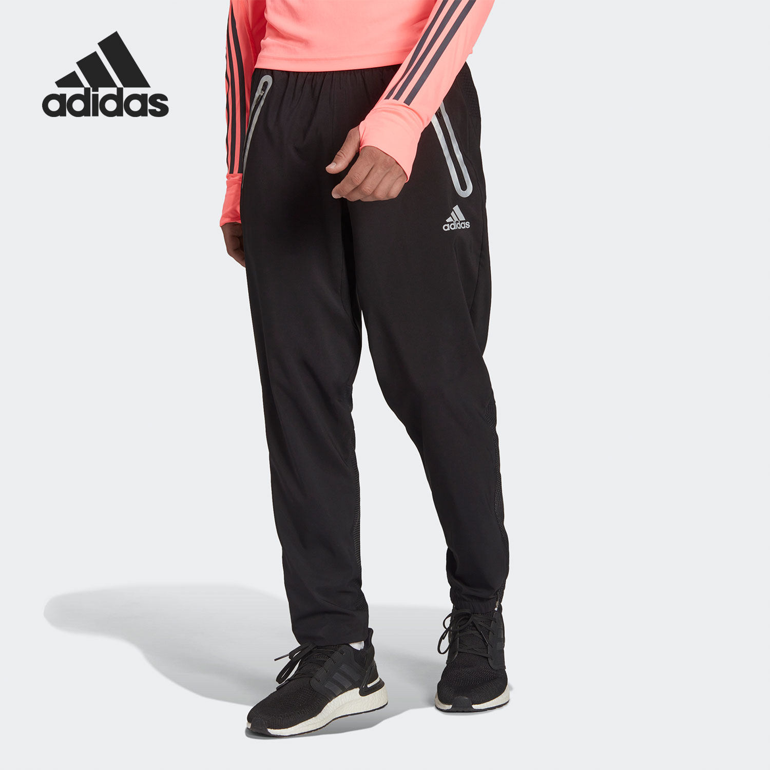 Adidas/阿迪达斯官方正品REFLECTIVE PANT男子跑步运动裤H58574