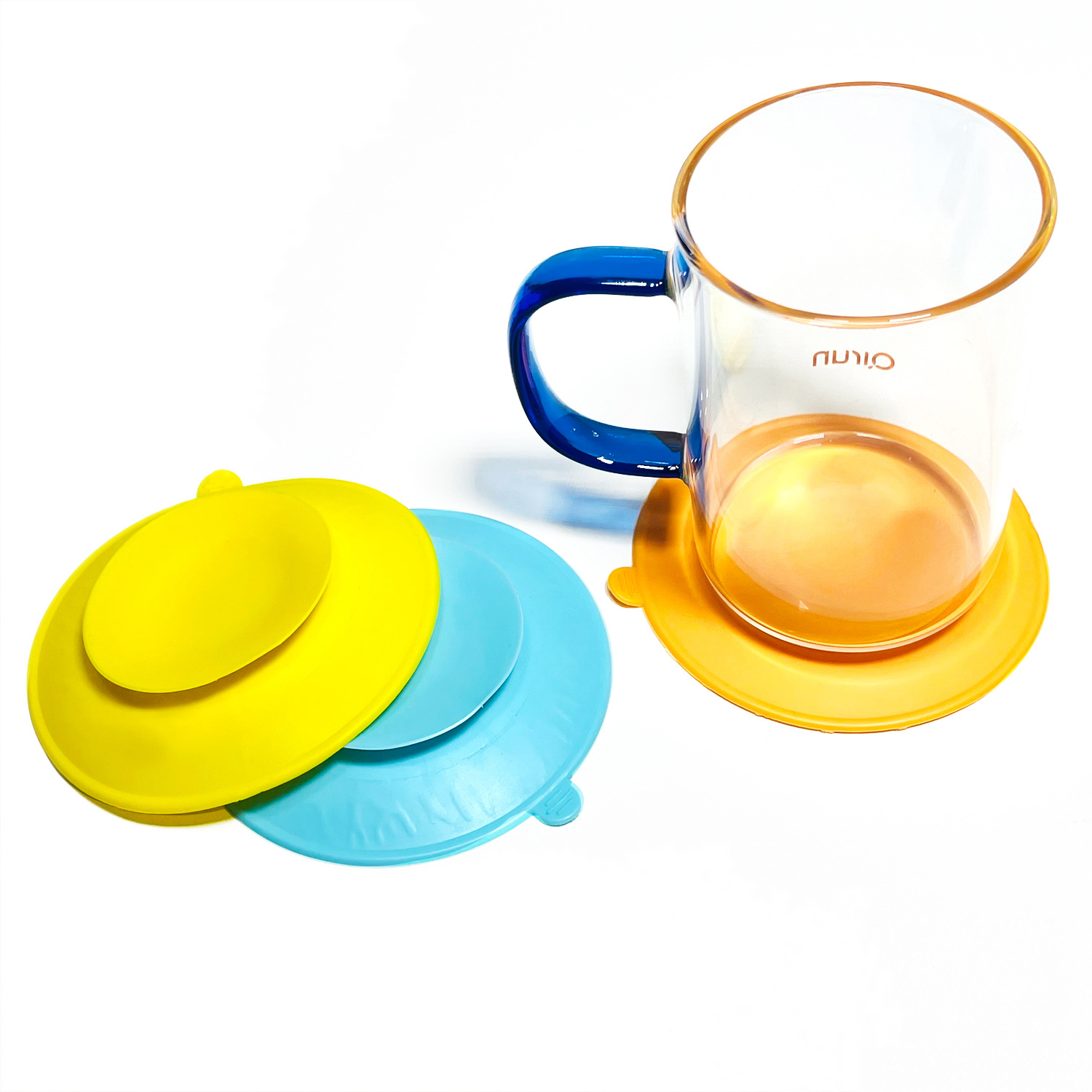 婴儿儿童餐具吸盘贴宝宝碗吸盘碗双面防滑强力硅胶防滑吸碗垫餐盘