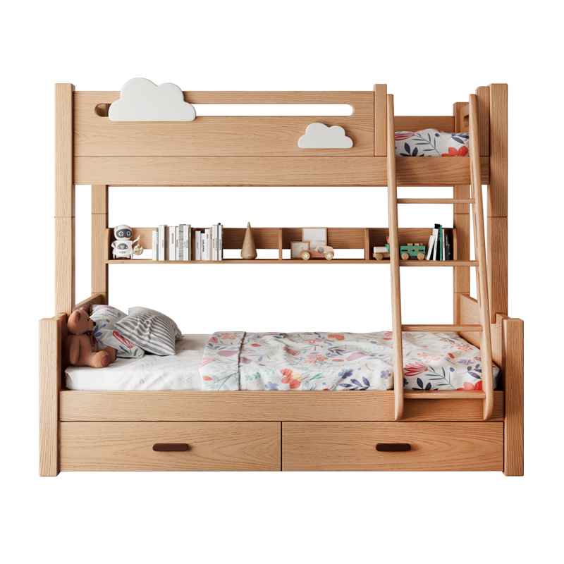 上下铺双层床榉木双人床子母床儿童床实木高低床小户型两层上下床