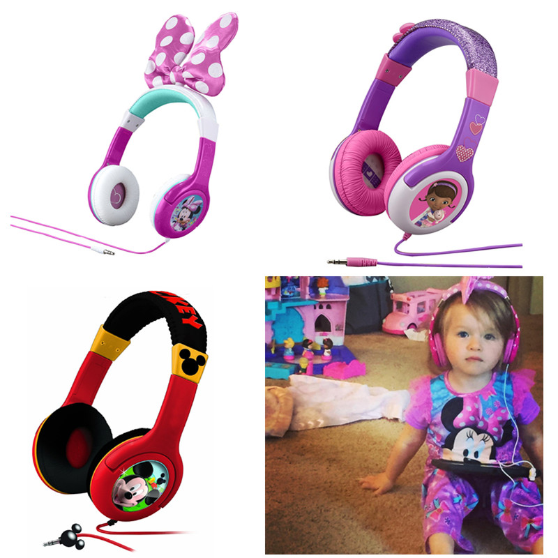 美国购 KidDesigns迪士尼小医生玩偶 米奇米妮 儿童头戴式耳机