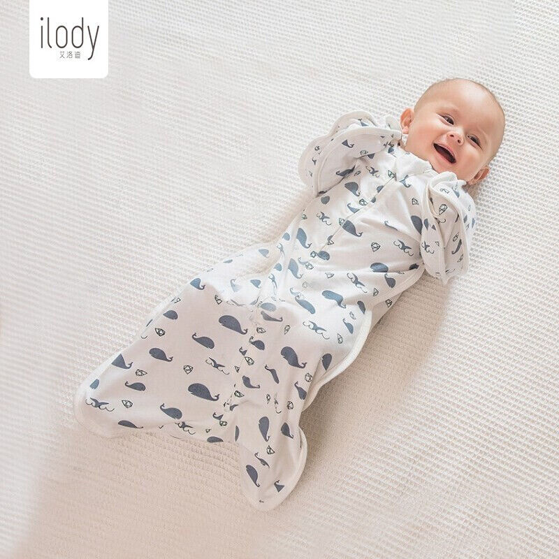 艾洛迪（ilody）新生婴儿包被投降式睡袋春秋冬厚款初生宝宝防惊