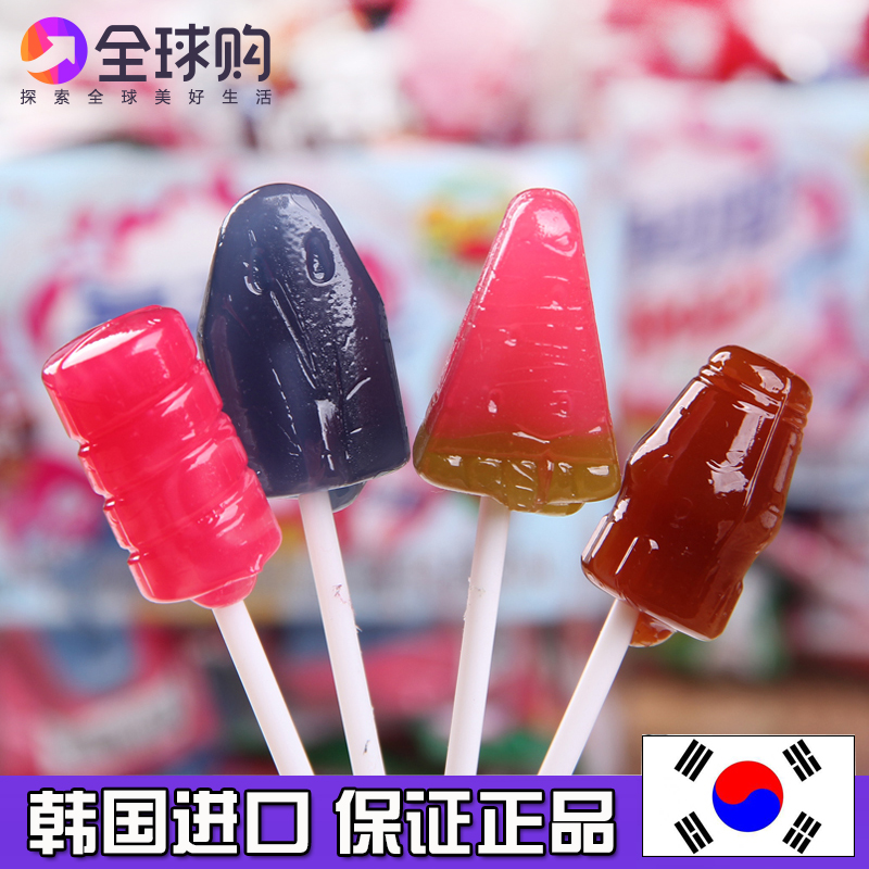 韩国棒棒糖洛丽波卡通网红什锦西瓜Lotte乐天/送儿童大桶创意糖果