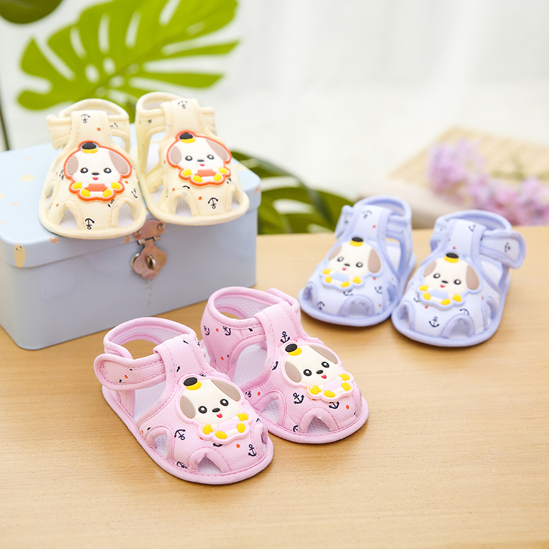 婴儿3-6-12个个月宝宝鞋防滑1岁夏季软底男宝宝透气舒适婴儿鞋女