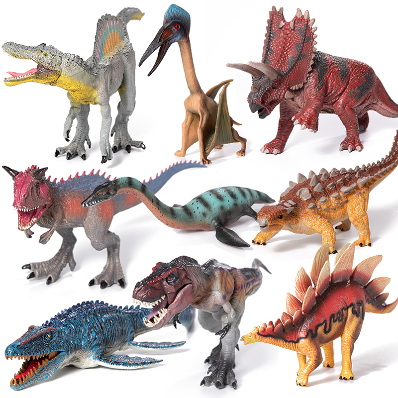 侏罗纪恐龙玩具模型男孩女孩儿童仿真动物高棘龙脊背龙暴虐霸王龙