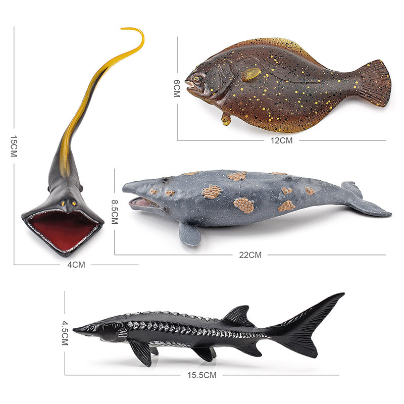 厂家仿真鲸鲨虎鲨蓝鲸海洋生物模型深海史前远Q古邓氏鱼三叶虫动