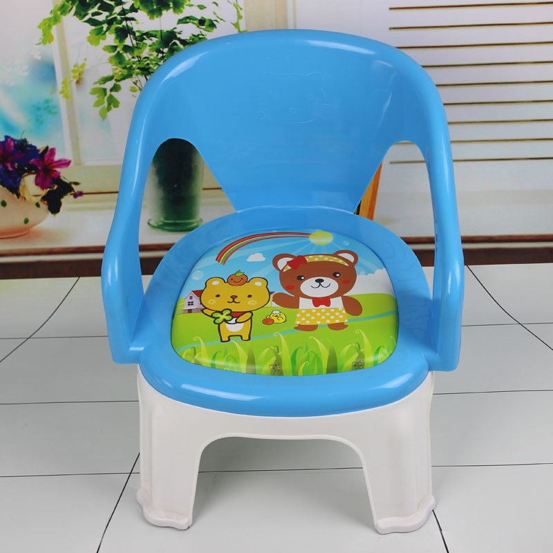 L儿童加厚靠背小椅子宝宝卡通塑料叫叫椅婴儿小板凳1-3岁凳子L
