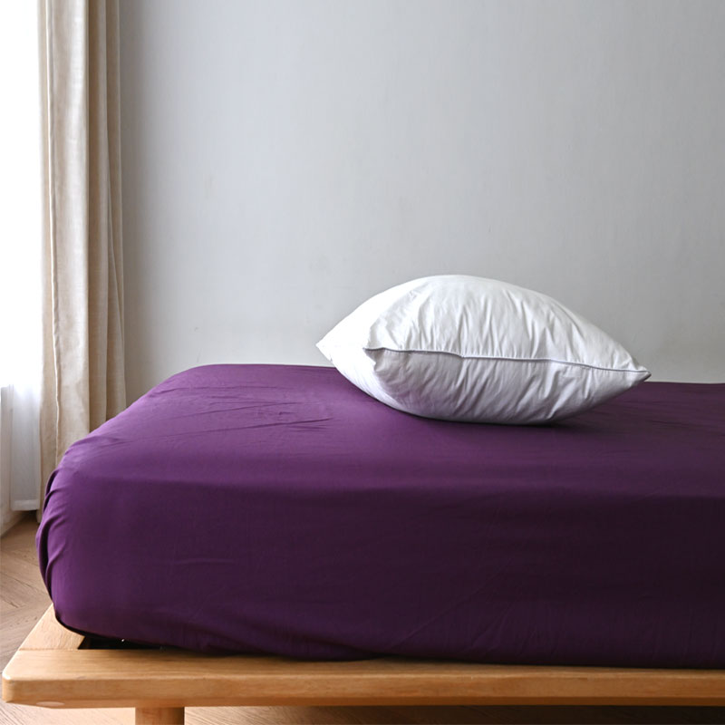 床笠平纹纯棉纯色单件床垫套防滑固定全棉床罩席梦思保护套双人